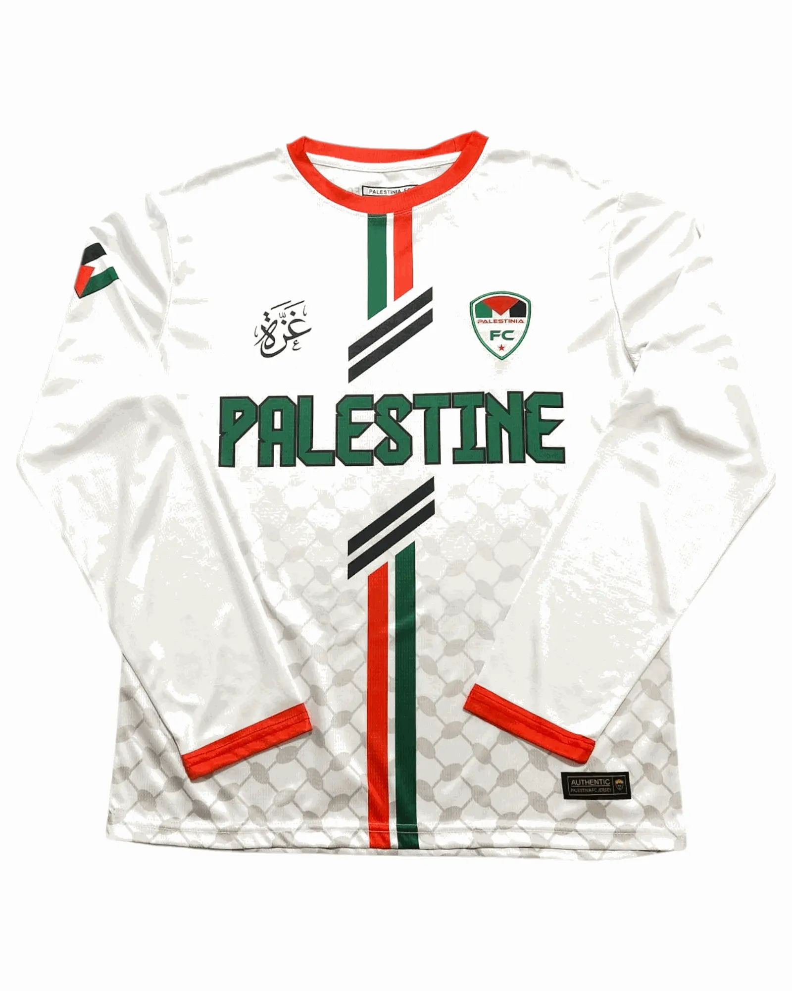 White Palestine Long Sleeve Jersey | Palestinia FC