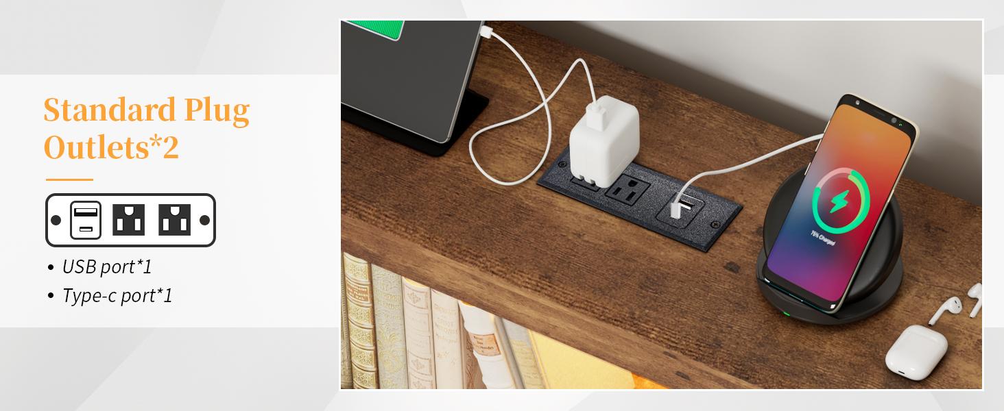 AMERLIFE Full/Queen/King Size Bed Frame with Storage Bookshelf Headboard, Industrial Wooden Bed Frame with Charging Station & 4 Drawers, No Box Spring Needed/Luxury Bedroom Furniture AMERLIFE Full/Queen/King Size Bed Frame with Storage Bookshelf Headboard, Industrial Wooden Bed Frame with Charging Station & 4 Drawers, No Box Spring Needed/Luxury Bedroom Furniture