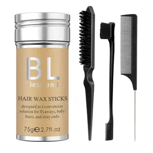4-piece wax stick and slick back hairbrush by Kim Kardashian