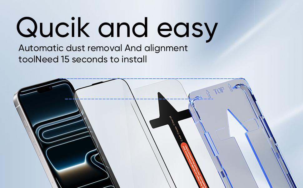 New-MAGIC JOHN 2-Pack Screen Protector for iPhone, Samsung, and Google–Crystal Clear, Scratch-Resistant, Ultra-Smooth Touch, Privacy Protection, Circular Polarized Eye Protection, Easy Installation