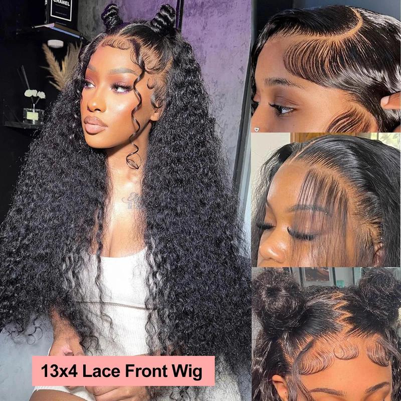 Bling Hair 38inch Deep Wave 13x6 13x4 Transparent Lace Front Hd Lace Frontal Wig Pre Plucked Lace Frontal Brazilian Human Hair Wigs 180% Density for Women TikTokShopBlackFriday