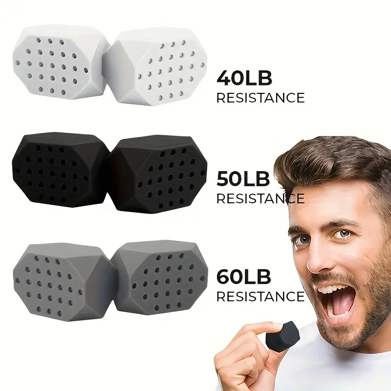 Silicone Jawline Exerciser, Jaw Enhancer, Jawline Shaper, 6 Counts/box Jawline Muscle Training Ball, Facial Chewing Muscle Training, Stress Relief Face Fitness Ball, Face Sculpt Tool, Face Tools, Facial Sculpting Tool, Fitness Equipment for Home Gym