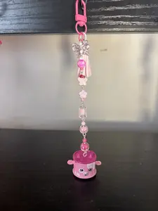 Shopkins keychain pink cow drum