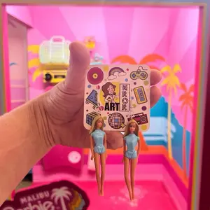 Malibu Beach Doll Earrings - Upcycled Vintage Nostalgia - No Rhyme or Reason