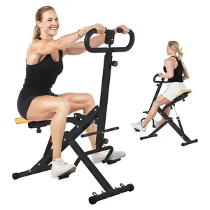 Squat Machine | Adjustable Home Gym Equipment for Full-Body Workout | Heavy Duty Construction for Leg, Core & Glute Training