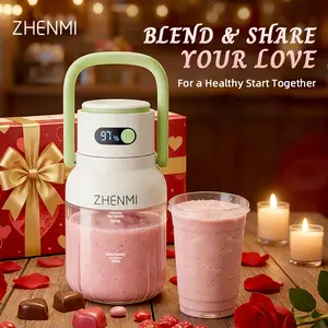 [LIVE Deal] ZHENMI Cordless Portable Blender: BPA-Free, 33oz, Ice Crushing & USB Charging. The Ideal Valentine's Day Gift for Healthy Drinks!