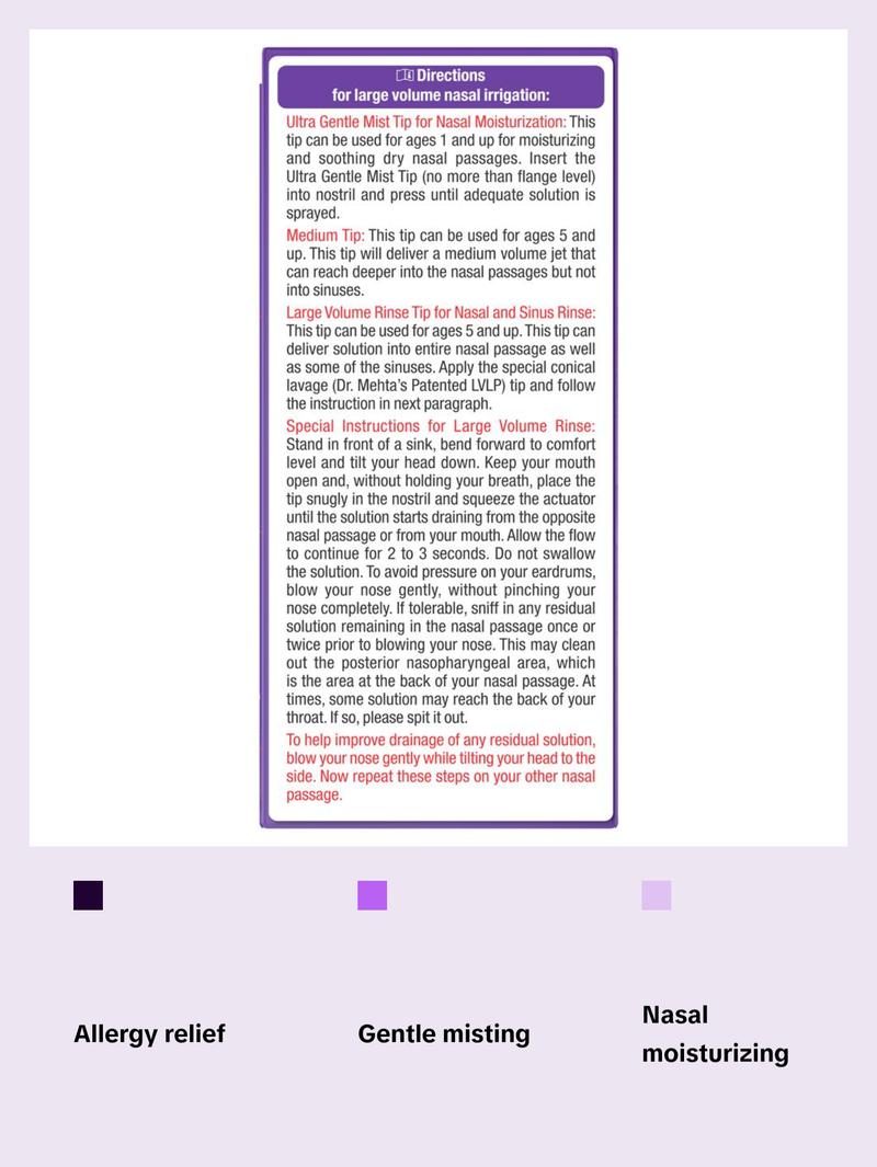 NeilMed NasaMist All-in-One Saline Spray Nasal Wash - Sterile, Isotonic, Preservative-Free, pH Balanced for Sinus Allergies & Dryness