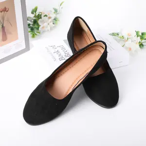Wedges | Runs Half Size Large | Wide Friendly Women's Velvety Waterproof Faux Suede Wide Toe Wedge Heels Classic Black All-Day Comfort Blister-Free Latex Insole Stable Anti-Slip Design