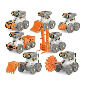 7-in-1 Solar Powered STEM Robot Kit, Buildable Educational Engineering Toy with 92 Pieces, Renewable Energy Science Kit for Kids Ages 8–14