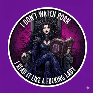 Gothic i dont watch corn Sticker