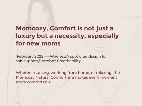 Momcozy Nursing Bras for Breastfeeding（recommend one size up）, puming bra YN21 Seamless Ultra Comfort Maternity Bra, Natural Shape, Pregnancy Sleep Bralette tiktok shop maternity  undies