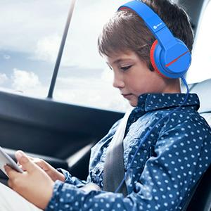 iClever Kids HS19 Wired Headphones With Microphone Volume Limiter 85/94db i clever Audio