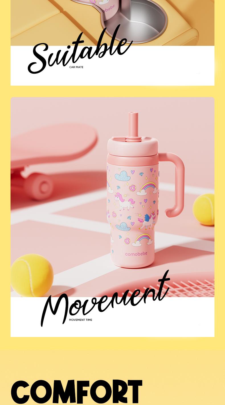 【COMOBEBE】24oz Stainless Steel Whale Fountain Tumbler – Adorable Pattern Designs, Spill-Proof, Dual Lids, Dishwasher Safe, Perfect for Kids & Adults 【COMOBEBE】24oz Stainless Steel Whale Fountain Tumbler – Adorable Pattern Designs, Spill-Proof, Dual Lids, Dishwasher Safe, Perfect for Kids & Adults