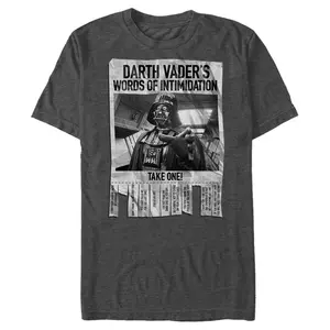 Men's Star Wars Darth Vader Words of Intimidation T-Shirt