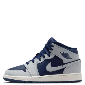 Youth Jordan 1 Mid Blue Void/Pure Platinum (DQ8423 403) (GS)