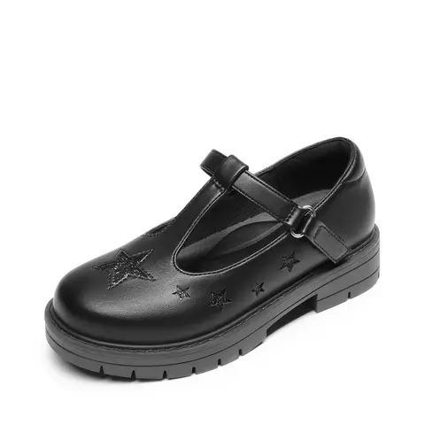 Dream Pairs Girls' Round Toe Mary Janes Shoes - Rushready Hook-And-Loop Strap Little Girls Dress Shoes, School Uniform Footwear for Toddler & Big Kid Back-To-School