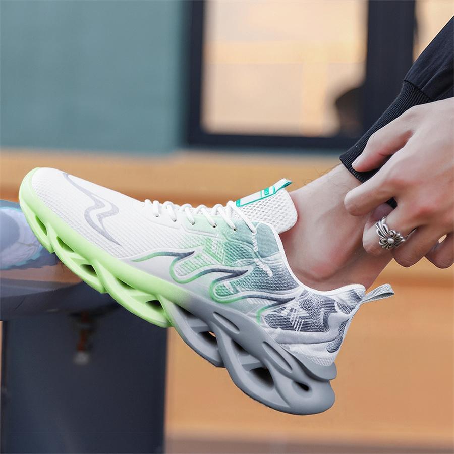 Men's casual sports shoes, gradient outdoor running shoes