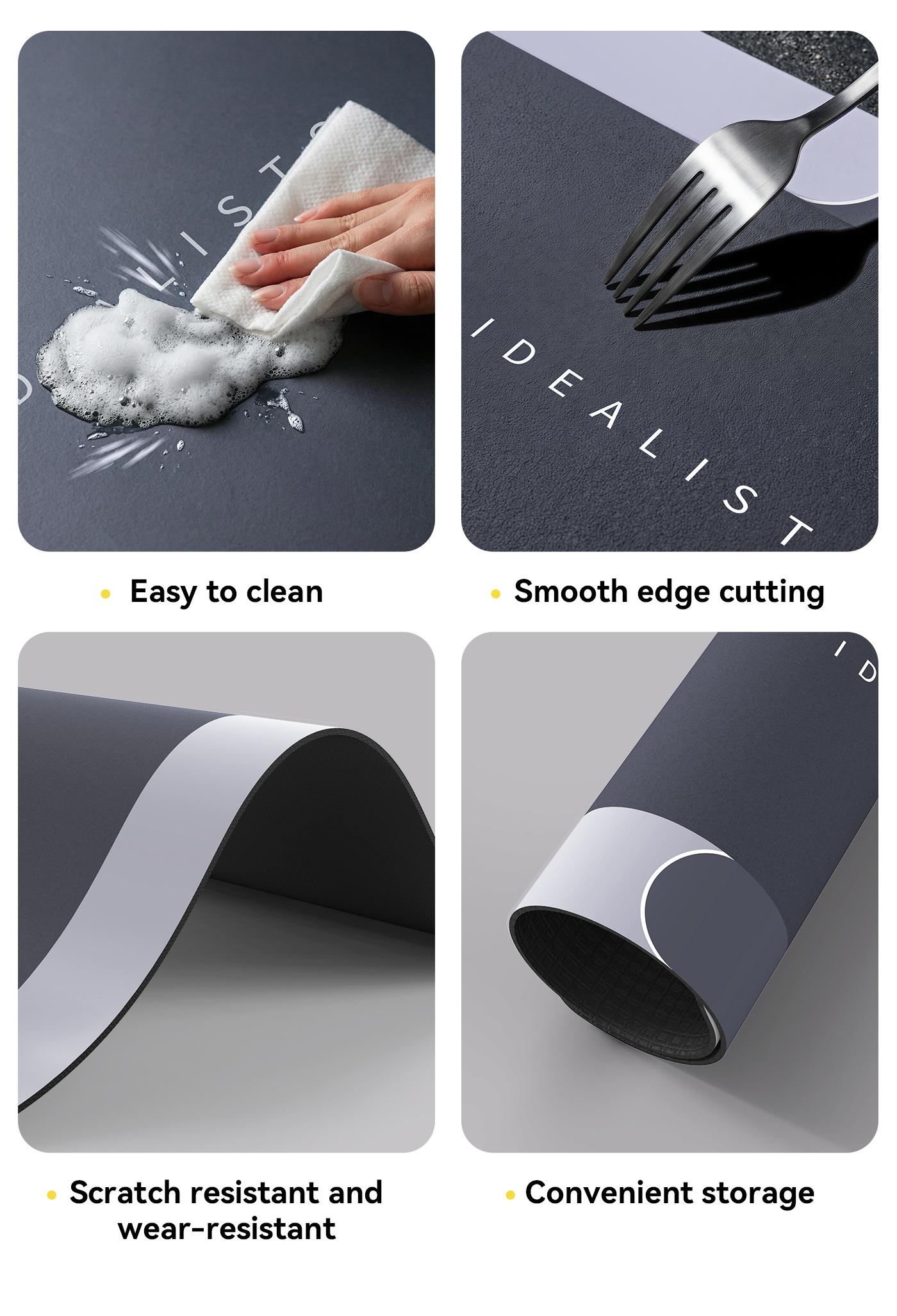 Premium Quick-Dry Bathroom Mat - Ultra-Absorbent Thin Diatomite Bath Mat-Rubber Backing Non-Slip, Machine Washable, and Mildew-Resistant Rug for Shower, Kitchen, Laundry Room,and More with Geometric Design and Easy Cleaning last-minute Valentine's present