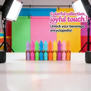 Mini Colorful Bottle Collision Game 20 pcs for Family & Party Fun Interactive Educational Tool Enhance Logical Thinking Skills Goup Activity Portable 2.01inch（W）*0.79 inch(H) New Year Haul