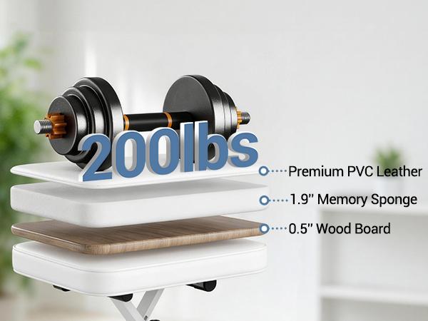 Piano Stool, Adjustable Height and Padded Seat Stool for Bedroom, Hallway and Living Room Decor，White