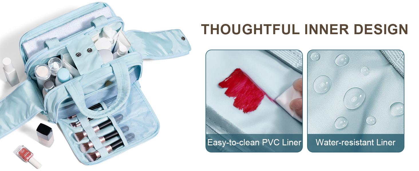 Bagstellar Wide-open Large Toiletry Bag, Lightweight Puffy Travel Bag for Women, Quilted Makeup Bag Organizer Water-resistant Cosmetic Bag with Handle for Toiletries, Essentials, Accessories Bagstellar Wide-open Large Toiletry Bag, Lightweight Puffy Travel Bag for Women, Quilted Makeup Bag Organizer Water-resistant Cosmetic Bag with Handle for Toiletries, Essentials, Accessories