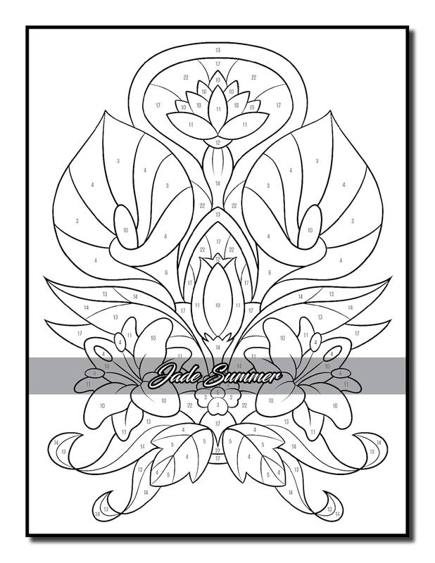 Color by Number Flowers: An Adult Coloring Book with Fun, Easy, and Relaxing Coloring Pages (Color by Number Coloring Books)