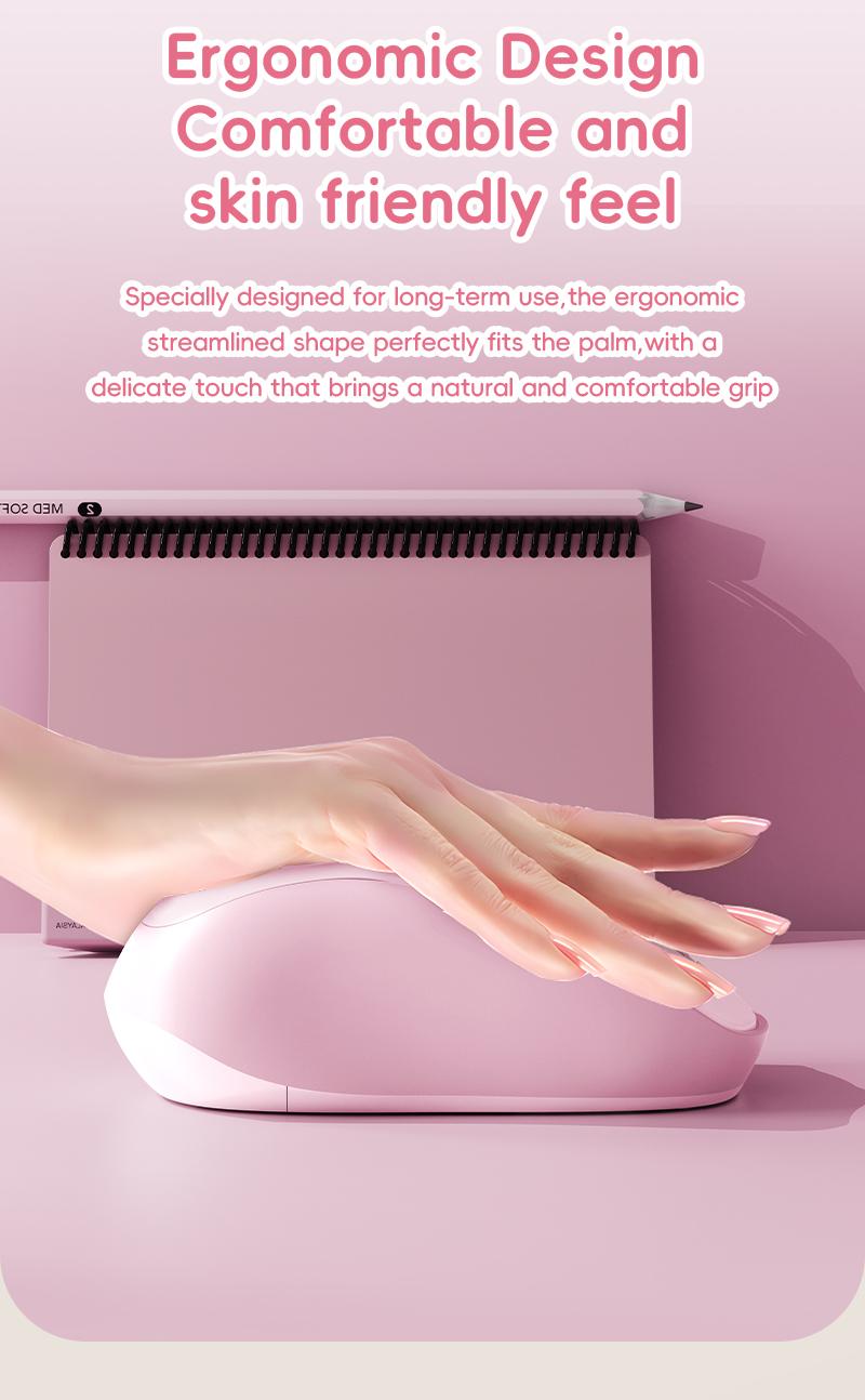 My Little Pony M02 Wireless Mouse Ergonomic Design 2.4 GHz Silent Operation Adjustable DPI Portable Universal Gift for Birthdays Valentine's Day Pink Stickers Slim Mouse TikTokShopHolidayHaul