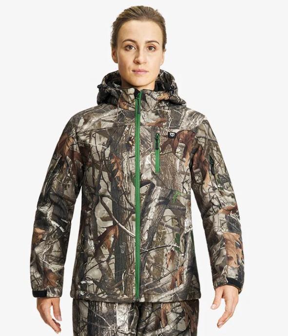 [Limited Size Clearance] TideWe Men's & Women's Soft Shell Heated Jacket Coat with Detachable Hood and Battery Pack Size S-XXXL