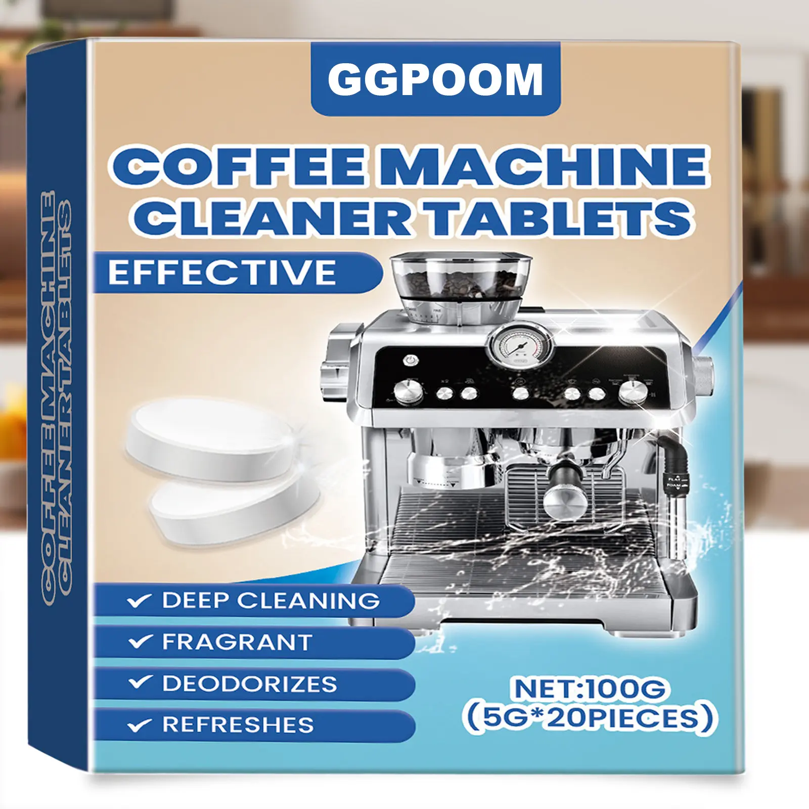 father's day gifts Coffee Machine Cleaner Descaler Tablets - 20 Count, Compatible with Nespresso, Keurig, Ninja, Delonghi, Miele, Coffee Maker Pot, Cleaning Tabs cleaning supplies and tools household essentials household items bakhoor