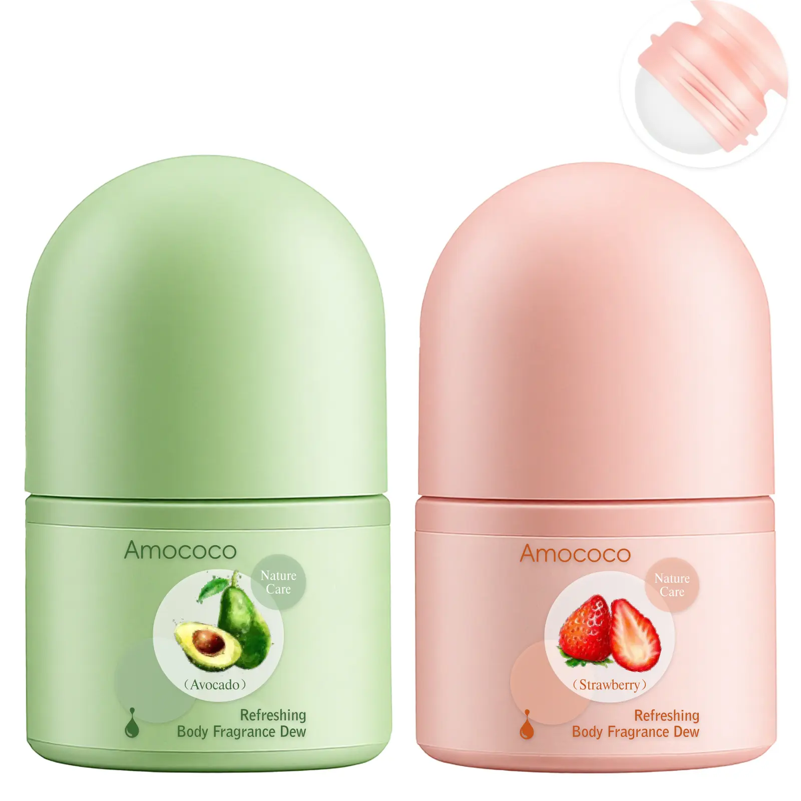Refreshing Body Fragrance Dew - Toning Deodorant Fresh Dry Non Sticky Stay Small Portable Roller Ball Fragrance Antiperspirant Liquid 30G