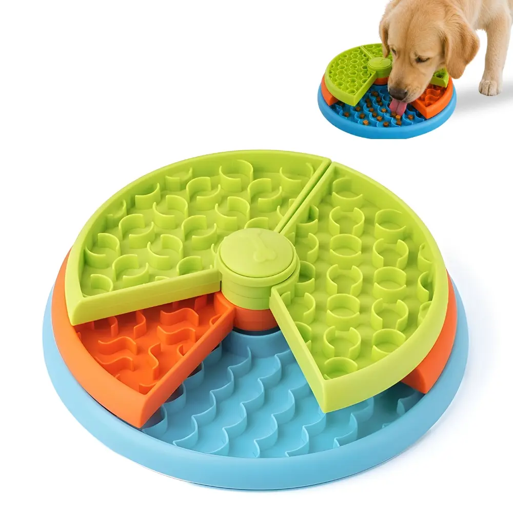Pets Sparkle Slow Feeder Dog Bowl 3 Levels, Reduces Boredom and Anxiety, Non-Slip Interactive Puzzle Feeder, Suitable for Small/Medium/Larger Dogs in the