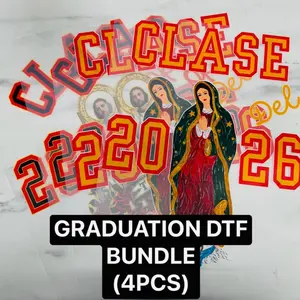 VIRGENCITA/SAN JUDAS SHIRT DTF Transfers Bundle (4PCS) -GRADUATION