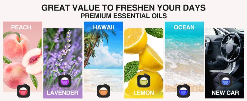 Long-Lasting Scented Car Air Freshener – Vent Clip Car Diffuser