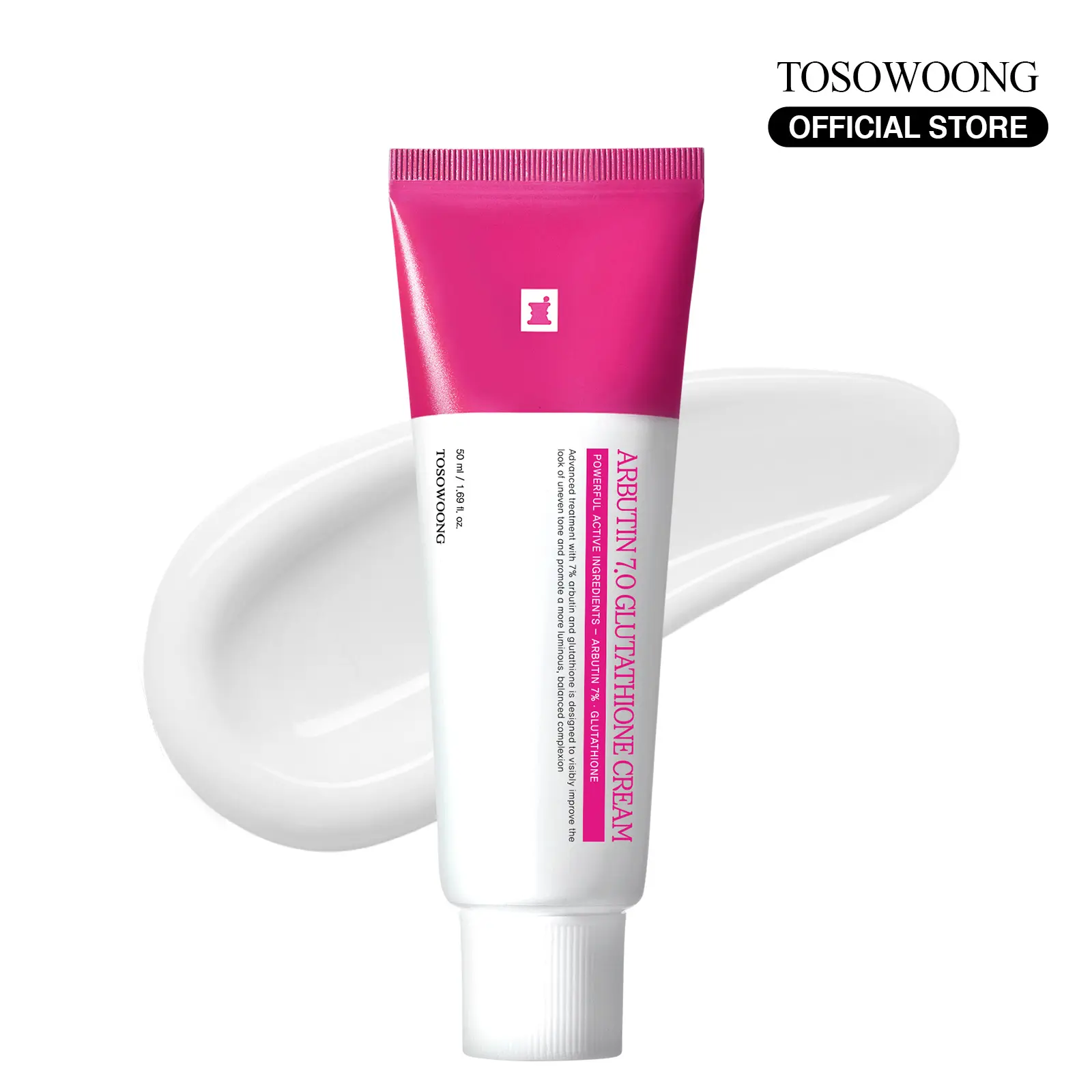 [TOSOWOONG Official] Arbutin 7% Glutathione Cream