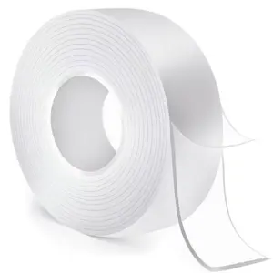 2026 Upgrade Nano Tape Adhesive Heavy Duty 10.5FT Double Sided Clear Mounting Strips for Picture Hanging Easy Application Precise Measurement Ideal for Home Decor Projects Stretch Remove Traces Washable Reuse Reusable Transparent Nano Tape