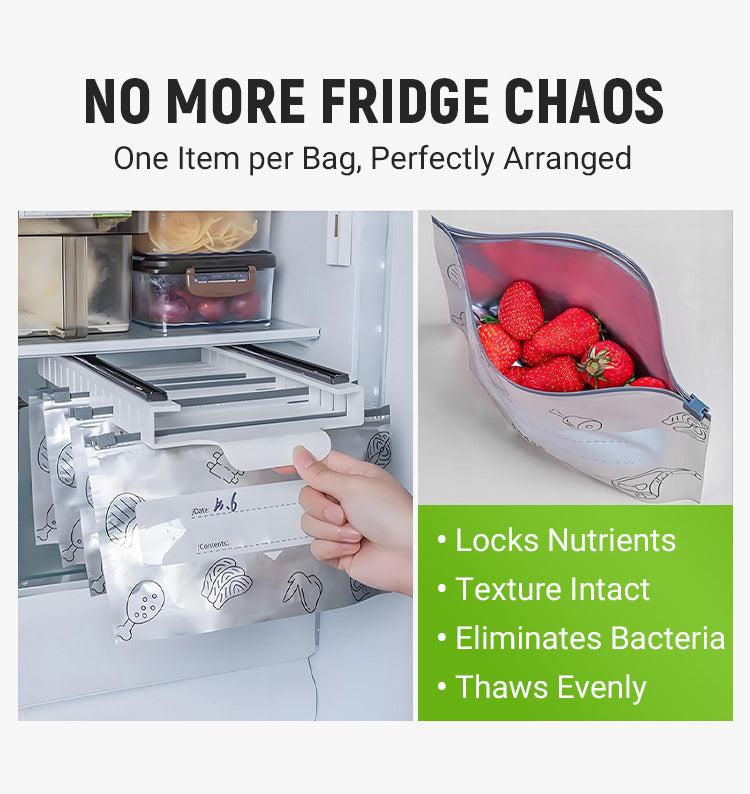 (30PCS, 3 Size) 2025 New Resealable Vacuum Zipper Pouches Food Preservation Bags Reusable Airtight Waterproof Vegetable Storage Container for Kitchen Utensils (30PCS, 3 Size) 2025 New Resealable Vacuum Zipper Pouches Food Preservation Bags Reusable Airtight Waterproof Vegetable Storage Container for Kitchen Utensils