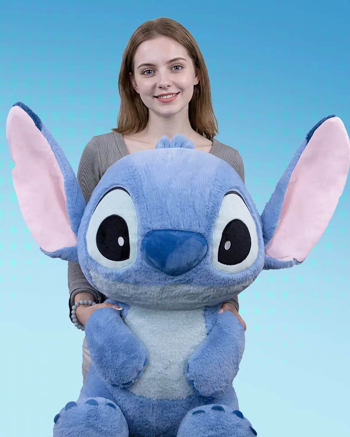 Disney Lilo & Stitch Sitting Plush Doll,23.62" Stitch Plush Toy,Soft Huggable Stuffed Animal Cute Plush Toy, Gift for Kids and Disney Fans, Home Decoration,Holiday Gift Birthday Gift Soft Cuddly Gift stuffed animals Summerwins