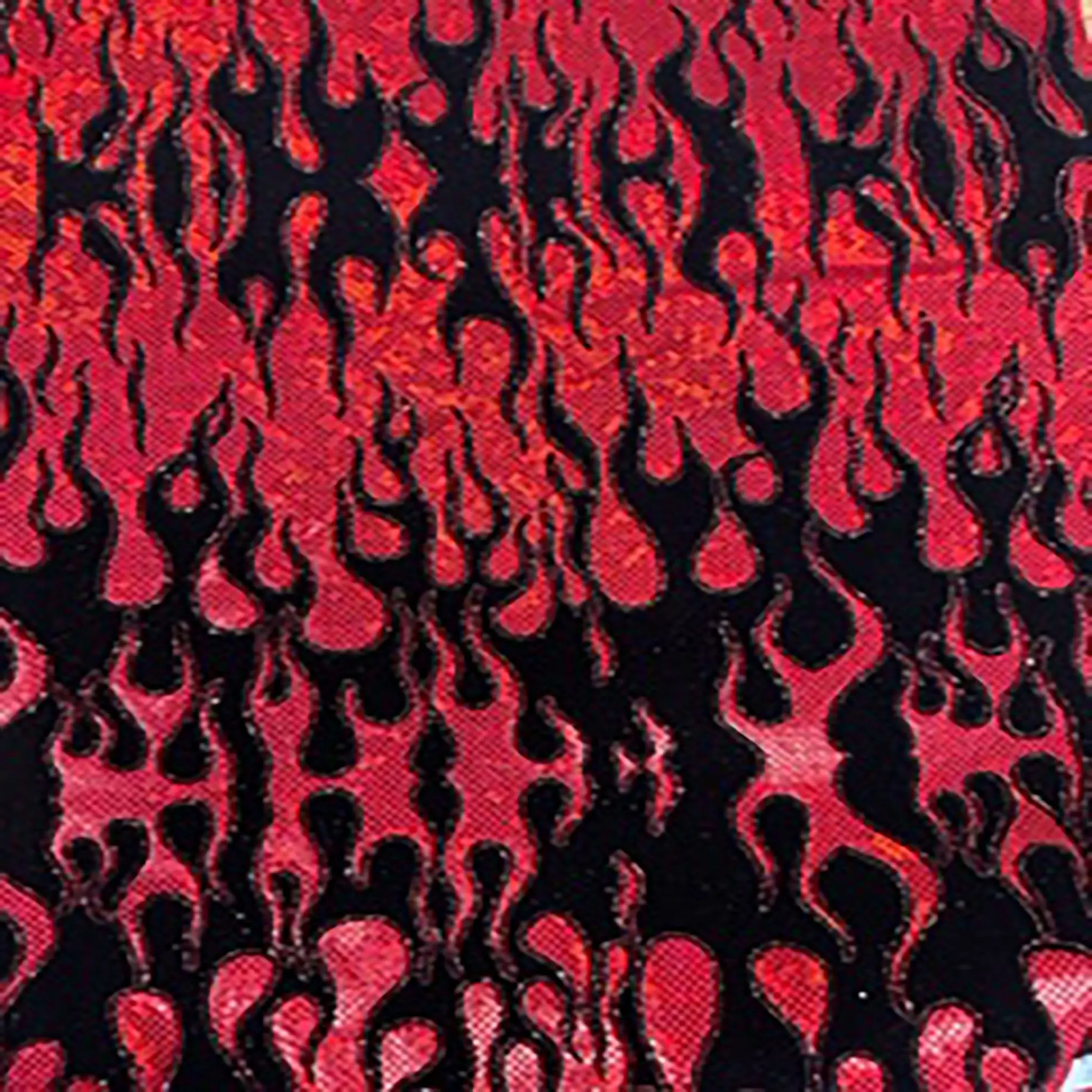 Fire Hologram Shimmery Glam Fabric - Elite Master Grade Flame Flex, 20% Spandex, 4-Way Stretch, 58/60 in, Lightweight, 290g/yd Dressmaking Material, Ideal for Creative Dancewear, Cheer Costumes | Spandex Palace Athleisure Fashion