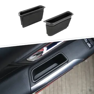 For 2015+ Ford Mustang Front Door Storage Box Handle Armrest Container