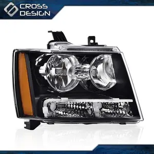 CROSSDESIGN Headlight Lamp Fit For 07-14 Chevy Avalanche/Suburban/Tahoe Right Side