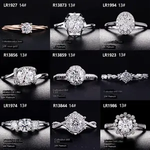 Cultured Diamond Ring, Elegant Diamond Engagement Ring, Non-Tarnishing 18K Gold Lab-Grown Diamond Ring