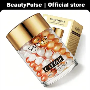 3 PCS Caviar Essence Capsule Eye Cream Moisturizing Skin Fade Fine Lines Firming Eye Care Beauty Skin Care