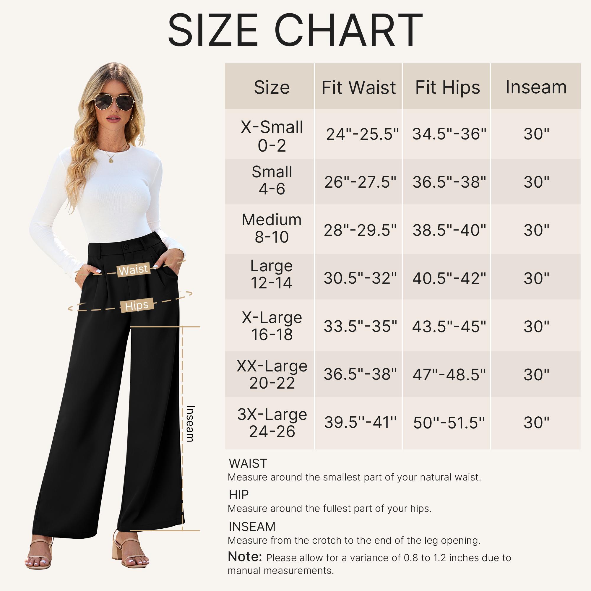 GRAPENT Wide Leg Pants for Women Work Business Casual High Waisted Dressy Pants Flowy Trousers Office Wideleg Baggy Work Pants