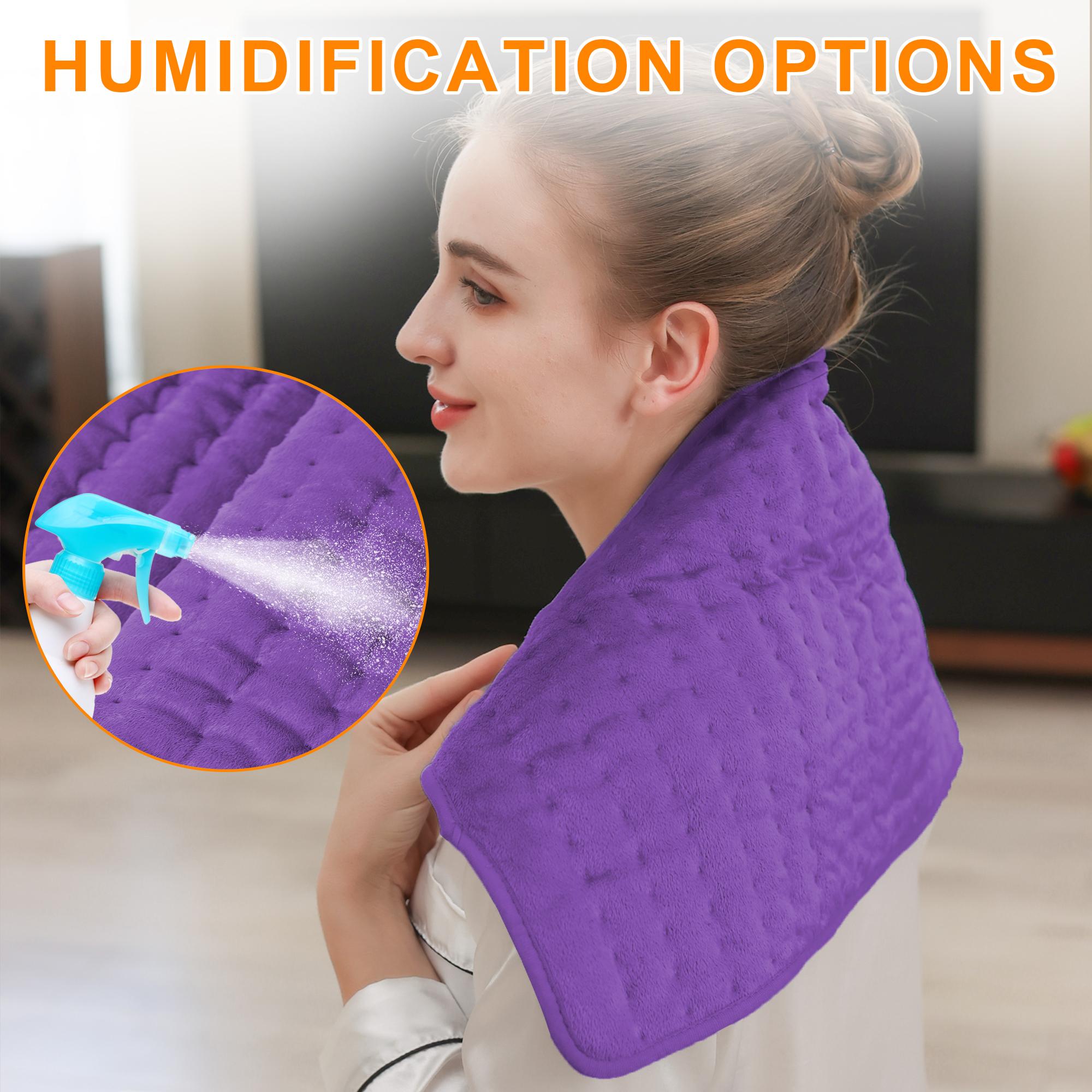 Deepsoon Heating pad, 33in×17in, 24in×12in, 6 temperature levels and 4 time settings, portable, back, neck, shoulders and legs heating, machine washable, perfect holiday gift for men, women, parents, Christmas gift