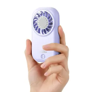 WHATOOK Mini Handheld Fan 11000 RPM High Speed Portable 5 Speeds 56g Ultra-Lightweight USB-C Rechargeable Pocket Fan for Travel Essentials Makeup