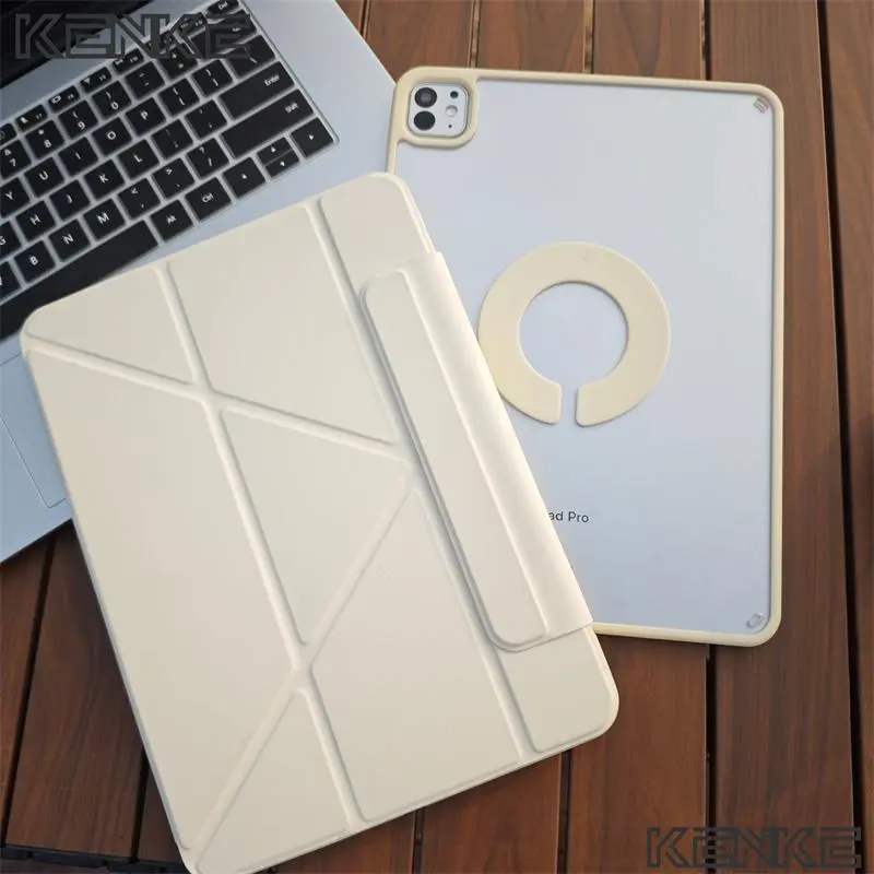 KENKE 2-in-1 Tablet Case with Pen Holder, Tablet Protective Cover with Detachable Kickstand and Protection, Compatible with iPad 11-Inch and 12.9-Inch, Durable Tablet Casing, Tablet Casing Accessories, Tablet Covers