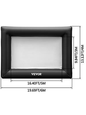 VEVOR Inflatable Movie Screen, Various specifications, Inflatable Projector Screen for outside with Air Blower Inflatable Screen,  Oxford Fabric Material Blow Up Screen for Outdoor Movie Supports Front/Rear Projection