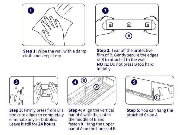Kitsure Adhesive Shower Caddy No Drill Bathroom Storage Organizer Rustproof Metal Shower Shelf Large Black for Easy Organization