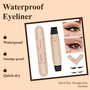 WingDual-Head Rotating eye liner Stamp  Waterproof Smudge-Proof Quick-Dry Cat Eye & Winged Liner for Busy Girls
