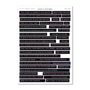 Cut Out Quotes BLACK • Scraps & Snippings